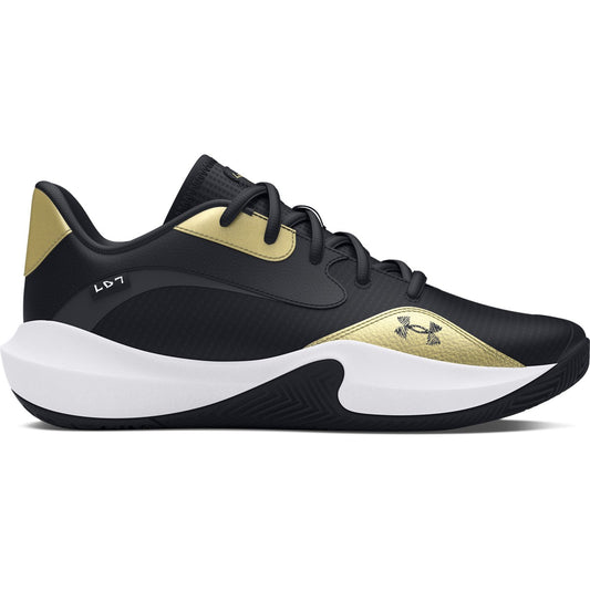 Under Armour Lockdown 7 Low – Svart/Guld basketsko