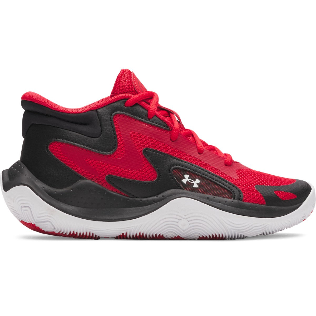 Under Armour GS Jet '25 – Röd/Svart basketsko